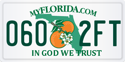 FL license plate 0602FT