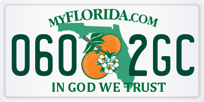 FL license plate 0602GC