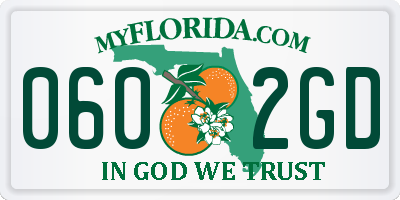 FL license plate 0602GD