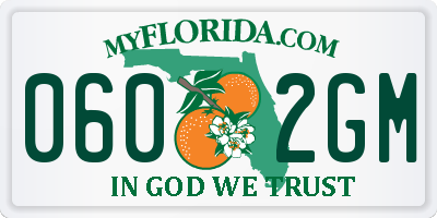 FL license plate 0602GM