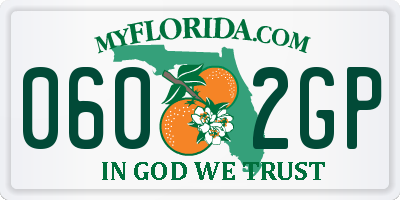 FL license plate 0602GP