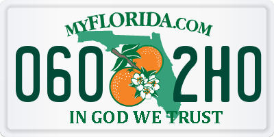 FL license plate 0602HO