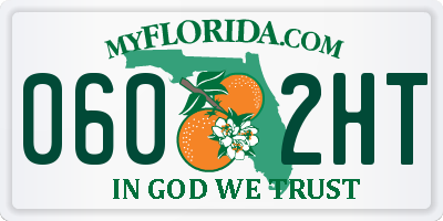 FL license plate 0602HT
