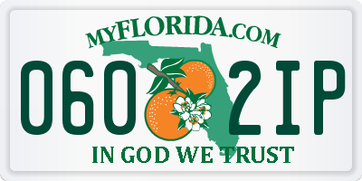 FL license plate 0602IP