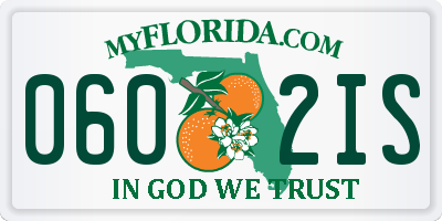 FL license plate 0602IS