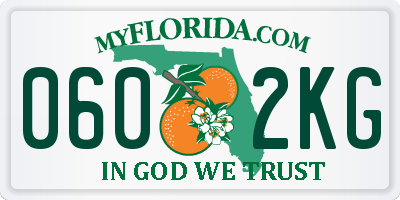 FL license plate 0602KG