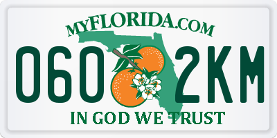 FL license plate 0602KM