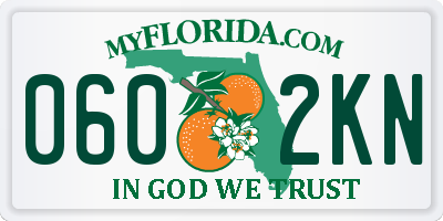 FL license plate 0602KN