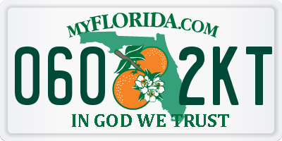 FL license plate 0602KT