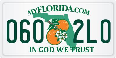 FL license plate 0602LO