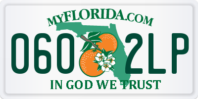 FL license plate 0602LP