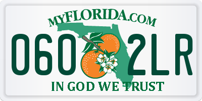 FL license plate 0602LR