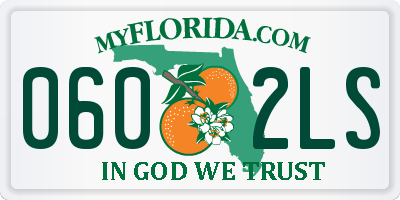 FL license plate 0602LS