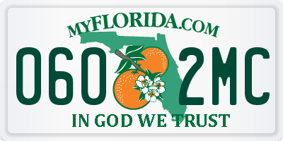 FL license plate 0602MC