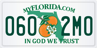 FL license plate 0602MO