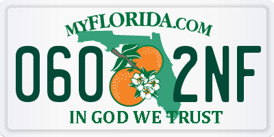 FL license plate 0602NF
