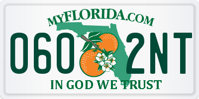 FL license plate 0602NT