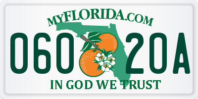 FL license plate 0602OA