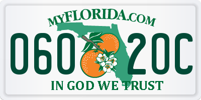FL license plate 0602OC