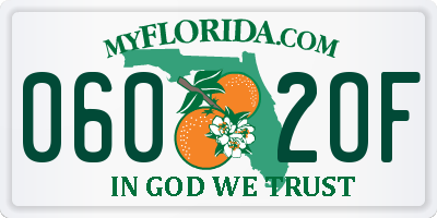 FL license plate 0602OF