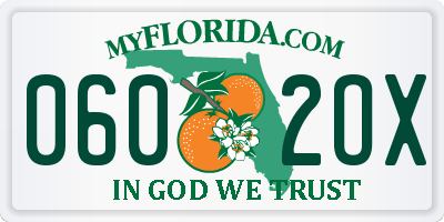 FL license plate 0602OX
