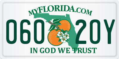 FL license plate 0602OY