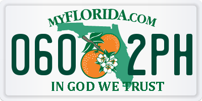 FL license plate 0602PH