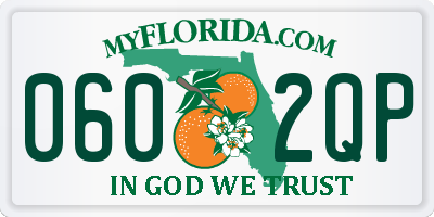 FL license plate 0602QP