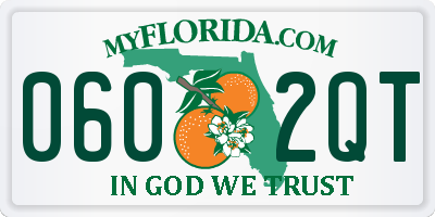 FL license plate 0602QT
