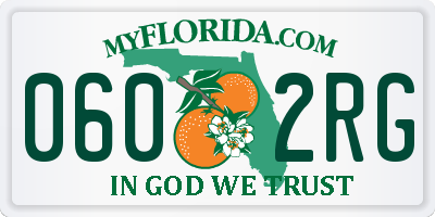 FL license plate 0602RG