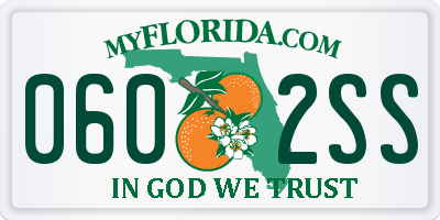 FL license plate 0602SS