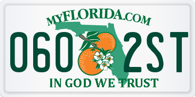 FL license plate 0602ST