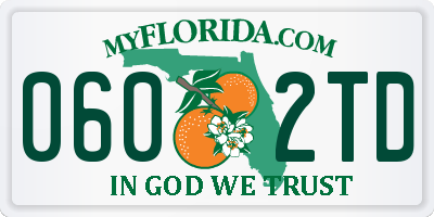 FL license plate 0602TD