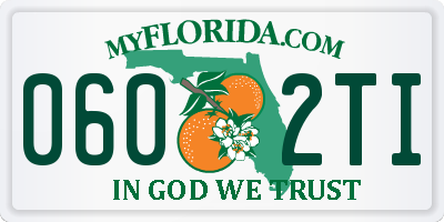 FL license plate 0602TI