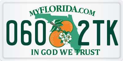 FL license plate 0602TK