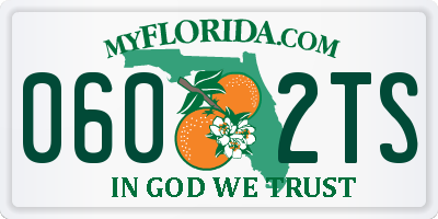 FL license plate 0602TS