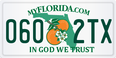 FL license plate 0602TX