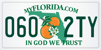 FL license plate 0602TY