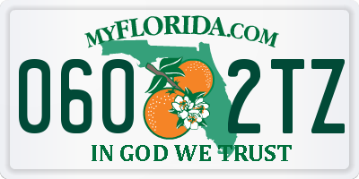 FL license plate 0602TZ