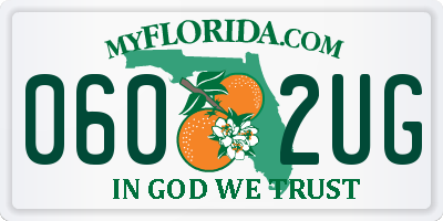FL license plate 0602UG
