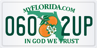 FL license plate 0602UP