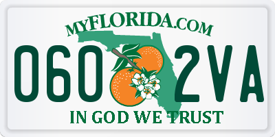 FL license plate 0602VA