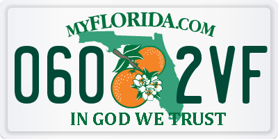 FL license plate 0602VF