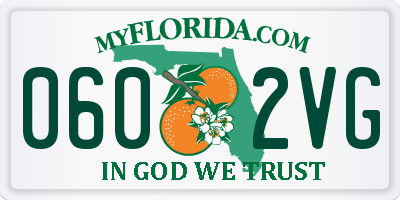 FL license plate 0602VG