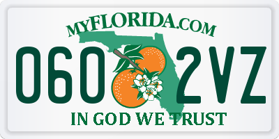 FL license plate 0602VZ