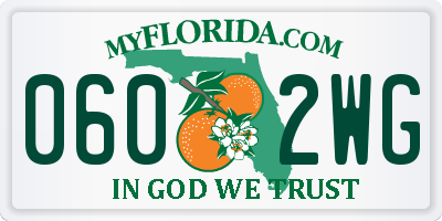 FL license plate 0602WG
