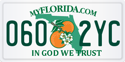FL license plate 0602YC