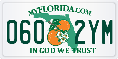 FL license plate 0602YM