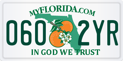 FL license plate 0602YR