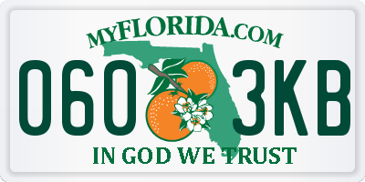 FL license plate 0603KB